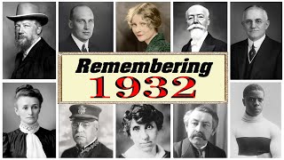 Obituary: 29 Famous Faces We Lost in 1932 | Legacy Echo