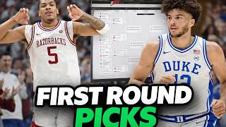 We Picked EVERY March Madness Outcome! Round of 64 EDITION! Best Bracket Picks & Bets