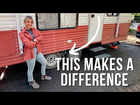 How we set up our rig // ft. Maxchock RV wheel stabilizer