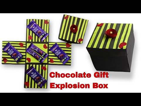 DIY Chocolate Explosion Birthday/Valentine Gifts Ideas | Chocolate Explosion Gift Box Tutorial How.?