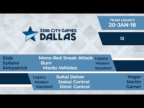 SCGDFW: Round 12 - Elsik, Sullano, Kirkpatrick vs Hager, Martin, Garner | Legacy