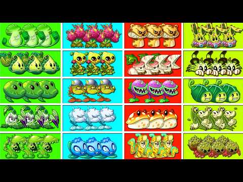 Random 20 ANIMAL Plants Battlez - Who Will WIn? - Pvz 2 Plant vs Plant