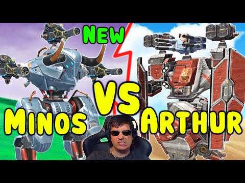 MINOS VS ARTHUR New 1on1 Titan Duel - War Robots Brawler Gameplay WR