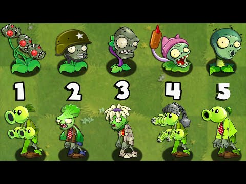 All ZomPlants VS All ZomBotany 2 - Plants vs Zombies Mod ZomPlants vs Zombotany