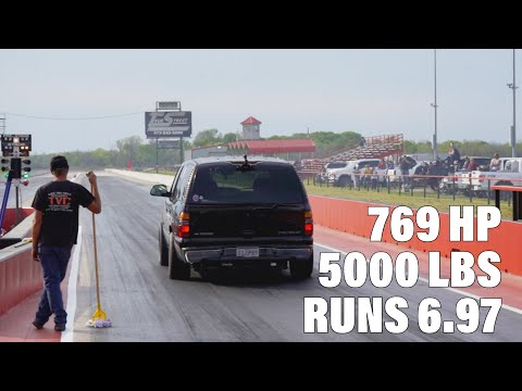 Daily Driven Turbo Tahoe Runs 6's in the 1/8 Mile