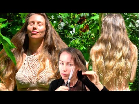 I cut my hair OFF GRID DIY / How To Add Volume to Fine Hair / 6 tips