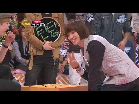 【TVPP】Niel(TEEN TOP) - Outstanding Ability of Alkkagi, 뛰어난 알까기 실력 @ Idol Star Alkkagi Match