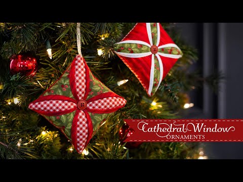 How to Make the Cathedral Window Christmas Ornaments Tutorial | a Shabby Fabrics Tutorial