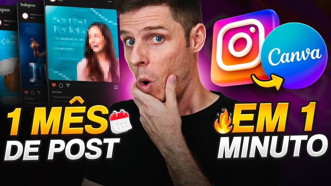 AI + Canva (INSANE)! 1 Month of Content in Minutes (Full Class)