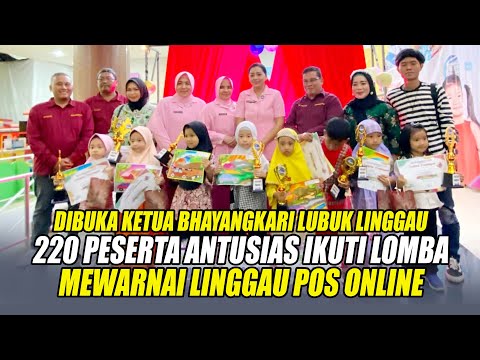 220 Peserta Antusias Ikuti Lomba Mewarnai Linggau Pos Online