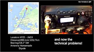 preview picture of video 'QRP QSO OH8 - EA6 3202km | Yaesu FT 817ND'