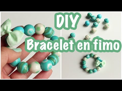DIY # Bracelet en fimo - Idée fête des mères