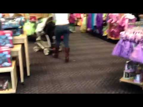 Davna strolling down the mall