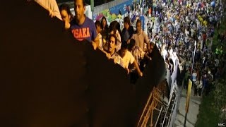 Escada cambaleante assusta torcedores no Maracanã