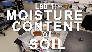 Virtual Geotech Lab #1: Moisture Content of Soil