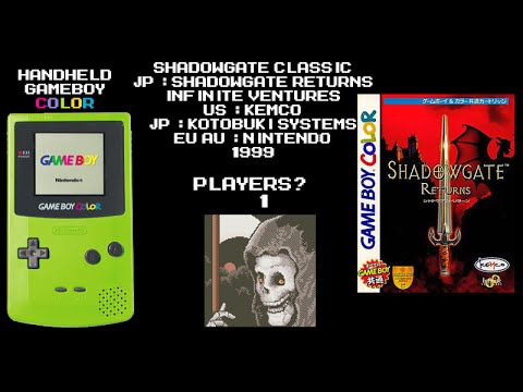 Shadowgate Classic Game Boy