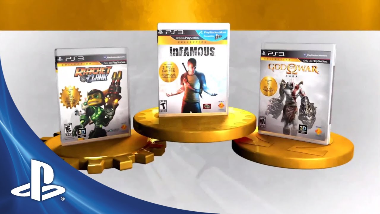 PlayStation Collections Available at Retail Today: God of War, inFAMOUS, Ratchet & Clank