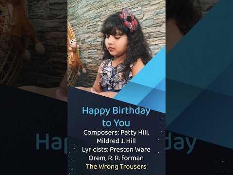 Little Girl Plays #HappyBirthday Song on Piano | Easy Tutorial