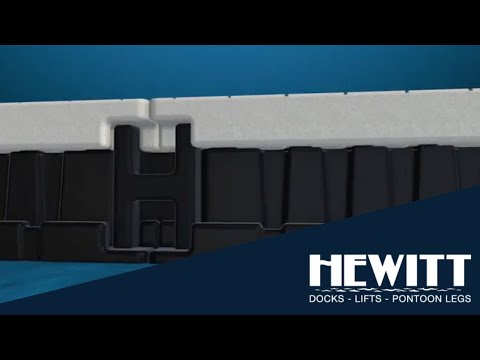 Wave Dock With Unique H Beam Attachment System