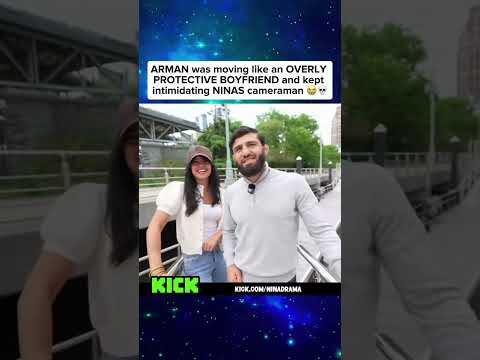 ARMAN kept intimidating NINAS camera man 💀😭 #armantsarukyan #ninadrama #streamer #kickstreaming