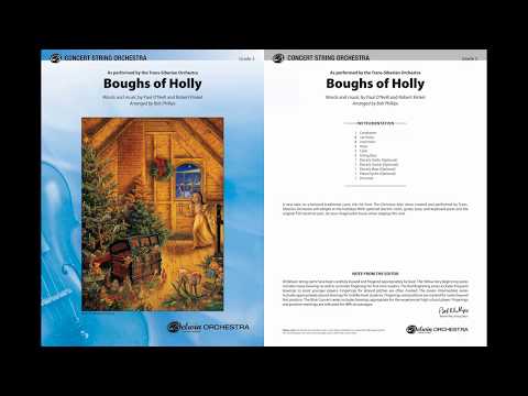 Boughs of Holly, arr. Bob Phillips – Score & Sound