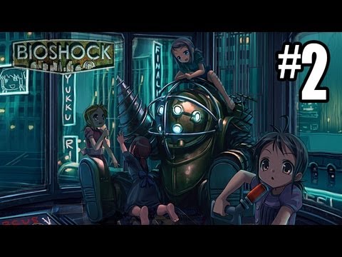 Bioshock Gameplay Walkthrough Part 2 - HACKS AND BOTS - Hard / Brass Balls (Xbox 360/PS3/PC)