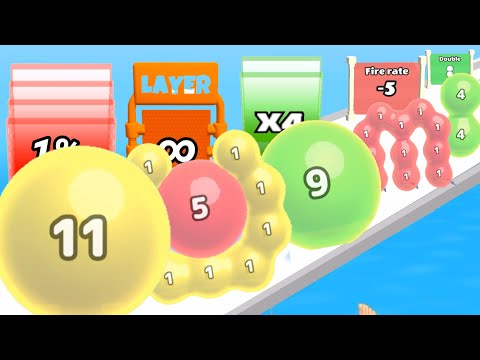 Relaxing & Satisfying Mobile Game Melty Bubble - jelly 2048 ball Gameplay walkthrough part 10
