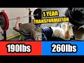 Client Bench Press TRANSFORMATION || 190lbs to 260lbs in ONE YEAR!