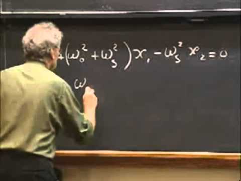 Lec 05: Coupled Oscillators | 8.03 Vibrations and Waves, Fall 2004 (Walter Lewin)