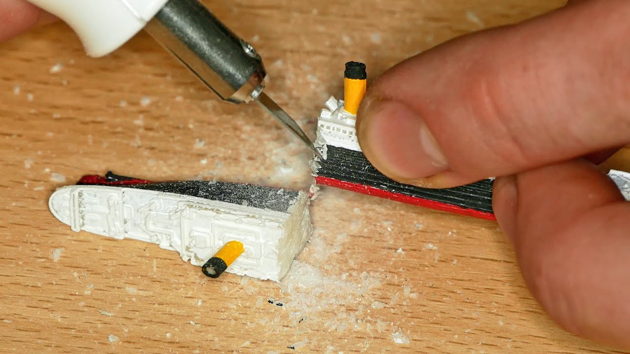 Create Your Own Stunning Sinking Titanic Diorama Underwater - Diy Tutorial!