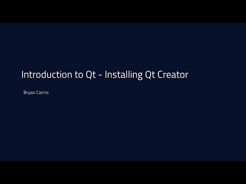 Introduction to Qt - Download and Installation {tutorial}