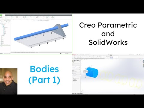 SolidWorks - Creo Parametric Comparison - Bodies (Part 1)