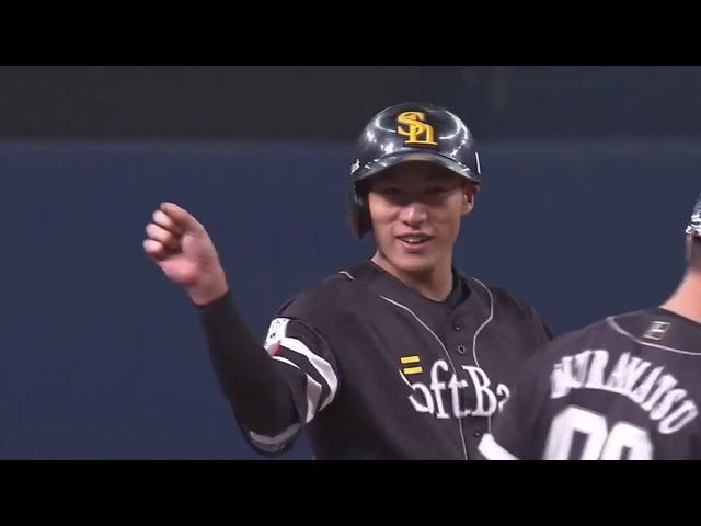 【6回表】右中間真っ二つ!! ホークス・柳田 今日3本目のヒットは勝ち越しのタイムリー3ベース!! 2019/9/22 B-H