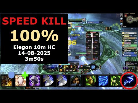 Elegon Rank 1 Speed Kill | MOP MSV 10m hc raid | Resto/Ele Shaman POV