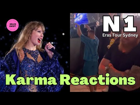 Travis Kelce’s ADORABLE REACTION to Karma in different angles on Night 1 Eras Tour Sydney