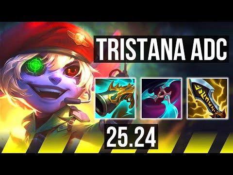 TRISTANA & Seraphine vs MISS FORTUNE & Nautilus (ADC) | Good KDA: 15/1/2 | KR Challenger | 25.24