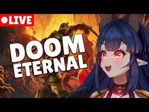 🦇 First time playing DOOM ETERNAL! 🦇 Spooktober with QueenE begins today! 🦇