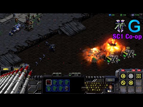 Starcraft 1 Co-op with GiantGrantGames - Terran Part 6 [Gone Nuclear]