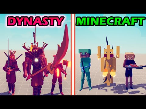 NEW DYNASTY TEAM vs MINECRAFT TEAM - Totally Accurate Battle Simulator | TABS