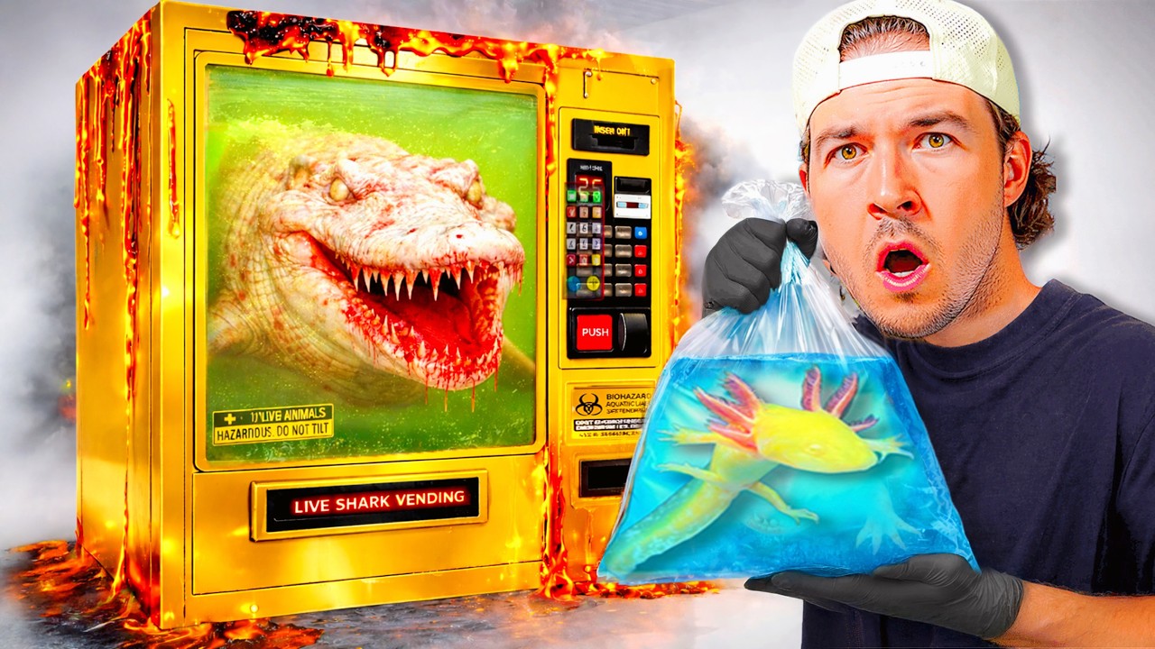 Dangerous fish from live vending machine