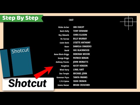Vertical Scrolling or Rolling End Credits Text | Shotcut Tutorial