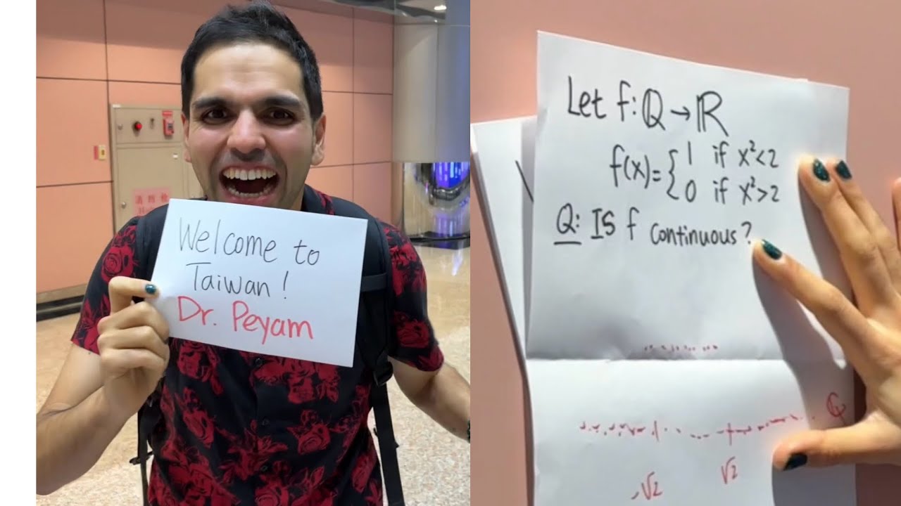 How to welcome a math PhD friend to Taiwan! @drpeyam 