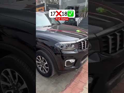 17 inch Alloy Vs 18 inch Alloy Wheel Scorpio-N✅#thar #mahindra #scorpio #xuv700 #viral #shots #short