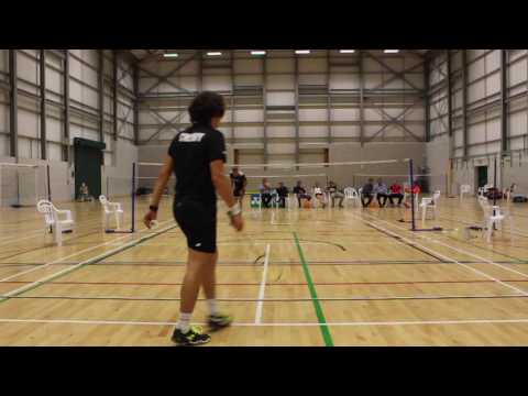 Ollie Baczala vs Patrick Adair Mens Single Final. Yonex Dorset Restricted senior 2016