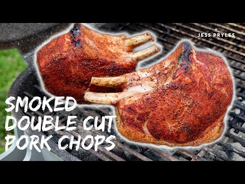 How to make smoked pork chops - double cut | Jess Pryles