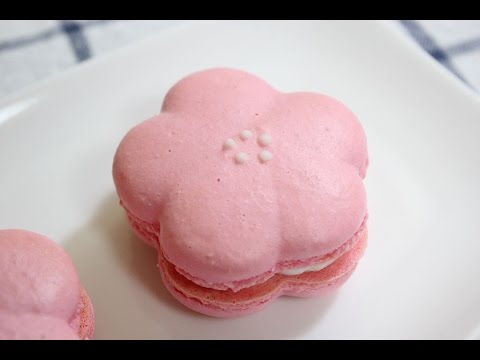 벚꽃 마카롱 / cherry blossom macaron / flower macaron / 베이킹 / baking : 하레