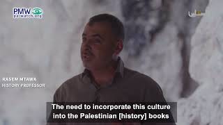 Palestinian professor accusing Israel of stealing heritage