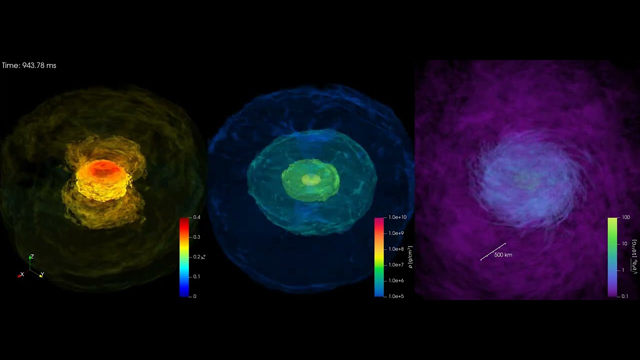 Numerical-relativistic simulation of a binary neutron star merger