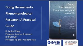 Book launch for "Doing Hermeneutic Phenomenological Research: A Practical Guide"