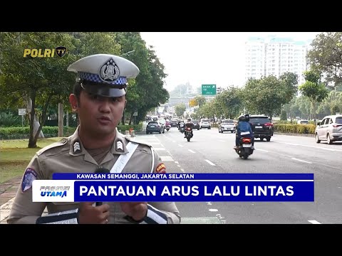 NTMC POLRI - PANTAUAN ARUS LALU LINTAS DI SEMANGGI, JAKARTA SELATAN